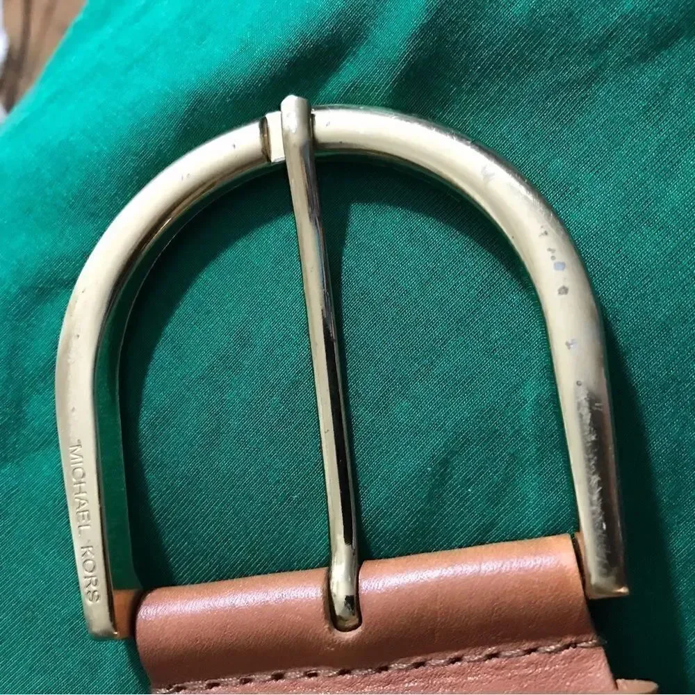Michael Kors Braided Leather Belt Size Small